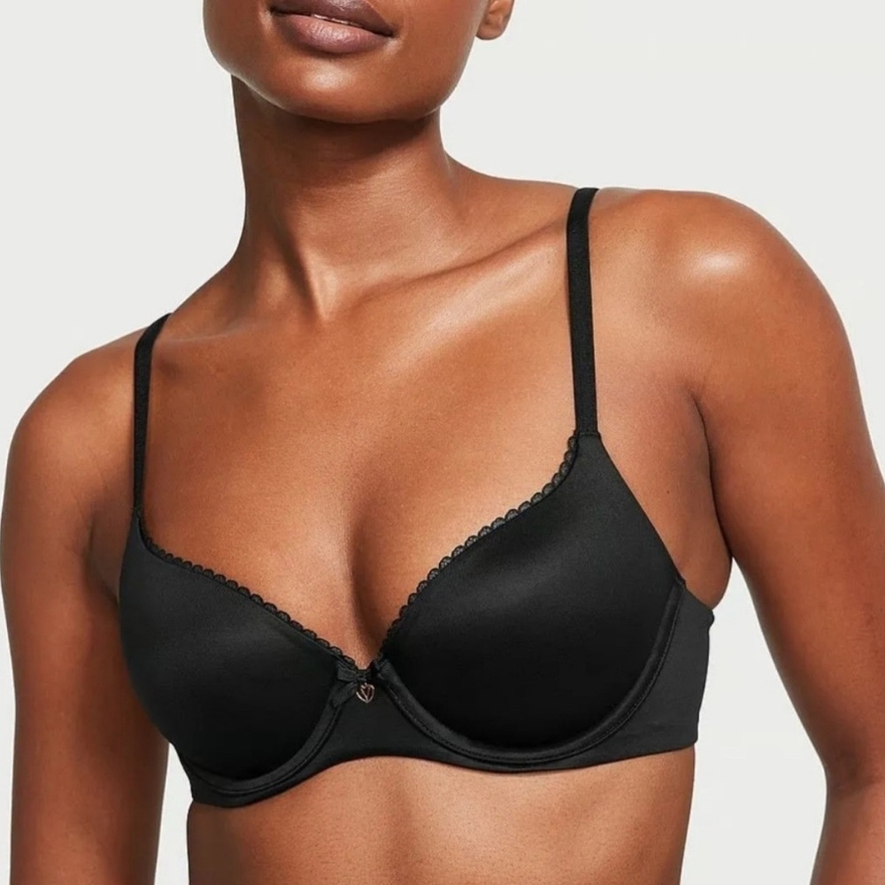 Victoria's Secret Body By Victoria 32D, 36DD, 34DDD, Lined Demi Bra black